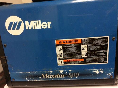 Miller Maxstar 200 SD Tig Welder