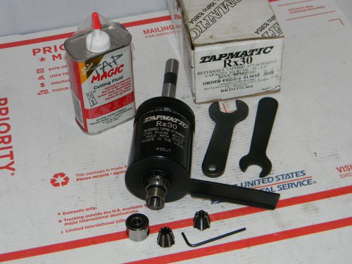 Tapmatic 30rx reversible tapping attachment, 1/2&#034;shank, 2 collets,wrenches for sale