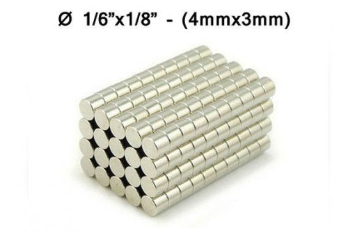 4mmx3mm neodymium disc magnets - 4x3 mm - 4*3 mm - 1/6&#034;x1/8&#034; fridge magnets for sale