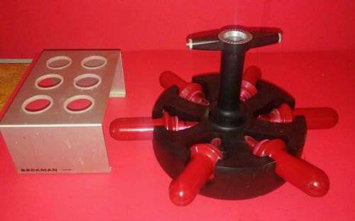 BECKMAN  SW28 CENTRIFUGE ROTOR  AND 116.2 TUBES TUBE TRAY LOOK SW 28
