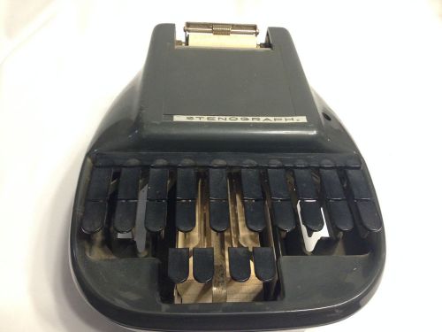 Vintage Stenograph Reporter Model Shorthand Machine !