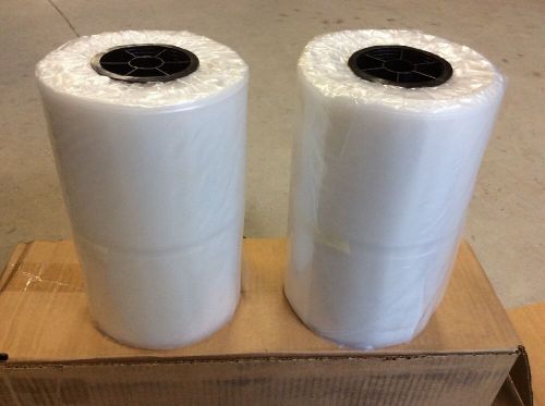 10&#034;x10&#034;x120&#034;x.006 clear bags dispenser roll - 10 bags per ross - 2 rolls - nib for sale