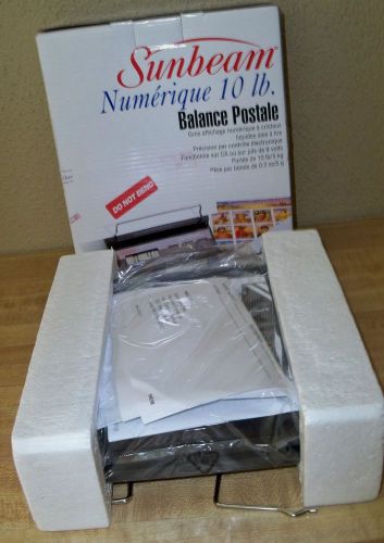 (g)  NEW 10 lb Digital Scale by Sunbeam - Model 78411-10