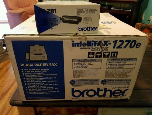 Brother IntelliFax 1270e Fax Machine with new printing cartridge