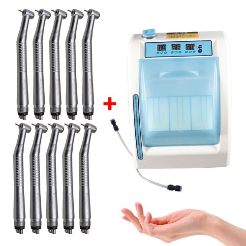 Dental Automatic Handpiece Maintenance Lubrication Cleaner + 10* Fast Handpieces