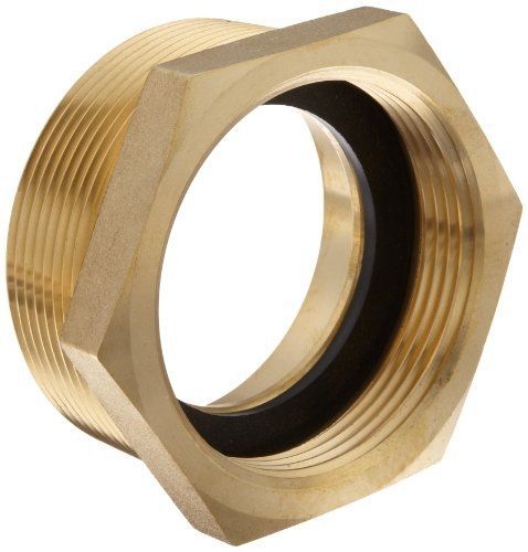 Moon 356-2523061 brass fire hose adapter, bushing hex, 2-1/2&#034; nh female x 3&#034; npt for sale