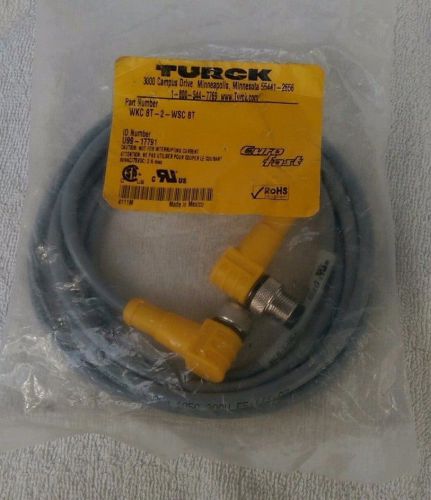 TURCK DeviceNet Male/Female Right angle WKC 8T-2-WSC 8T EURO FAST CABLE ASSEMBLY