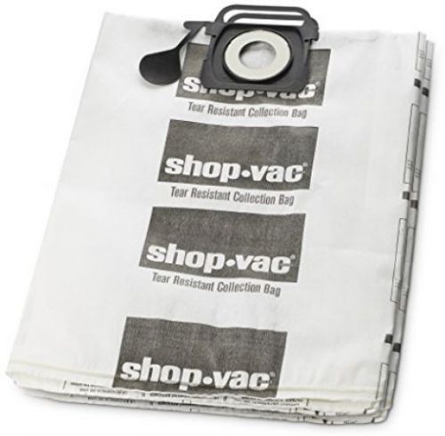 Shop-Vac 9021433 Tear Resistant Collection Filter Bags, 12-20 Gallon, White
