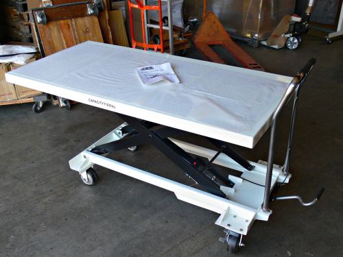 Jet jumbo scissor lift table w/ 1,100-lb. capacity ~ model slt-1100 for sale