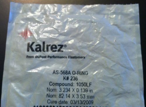 KALREZ O-RING K# 236 DUPONT 3.234 X 0.139 INCHS AS-568A 1050LF New Sealed