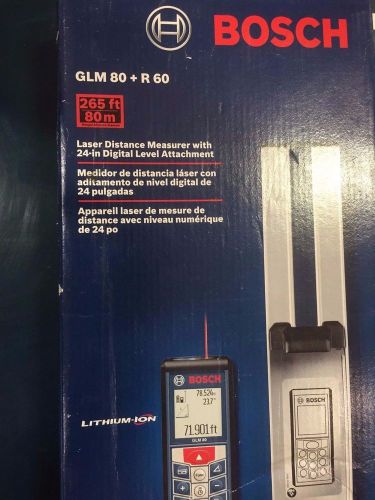 Bosch GLM80+R60 Tools Laser Distance Measure PLUS R 60 Digital Level - New!