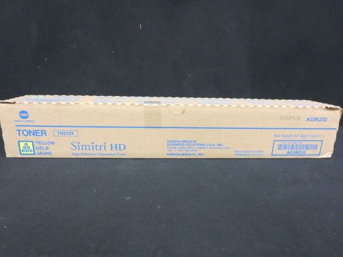 New Konica Minolta TN512Y Toner Cartridge Yellow A33K232