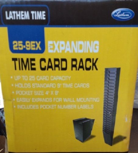 Expanding Time Card Rack Lathem 25-9EX Model NEW