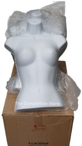 Lot Of 5 Brand New Female Torso Mannequin Forms White - Great For Small Medium