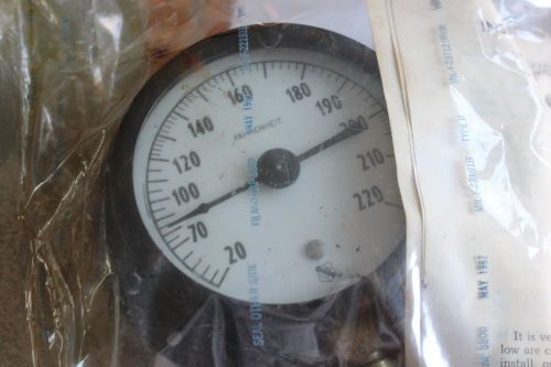Ashcroft Thermometer 3&#034;Dial  Vapor Pressure 20-220-F from 1967 in Orig. Package.