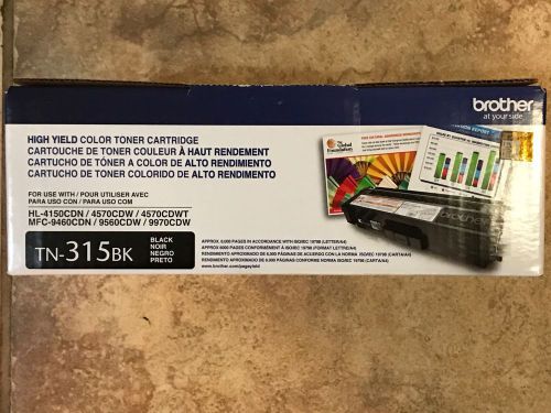 GENUINE BROTHER TN-315BK HIGH YIELD BLACK TONER CARTRIDGE
