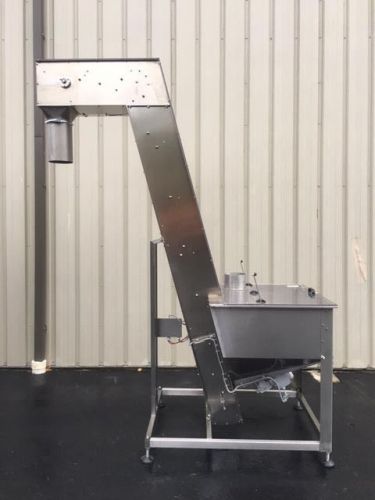 Eckel stainless steel cap hopper-elevator with 110 inch discharge, new 2014 for sale