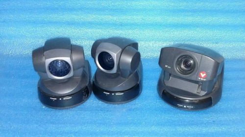 Lot of 3 Color Video Cameras SONY EVI-D100 D30-V ~ No Power Supply