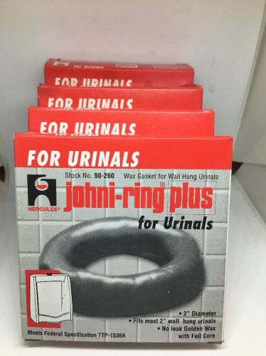 (4) New In box Hercules Johni-Ring Plus 90-260 Wax Gasket for Wall Hung Urinals