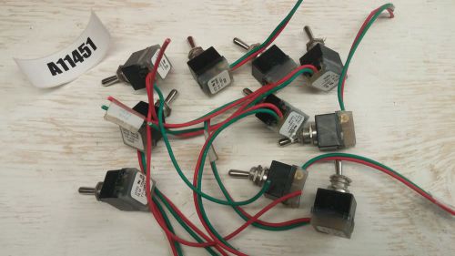 LOT of (10) Otto Toggle Switches T7-10011 10.1A 125VAC 0928 NEW OLD STOCK