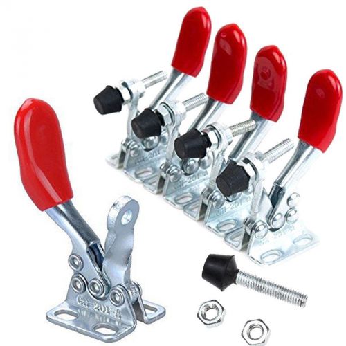 4pcs red toggle clamp gh-201a 201-a quick release tool horizontal clamp hand new for sale