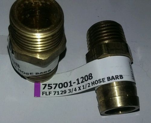 HOSE BARB for 3/4&#034; ID HOSE X 1/2&#034; MALE NPT HEX BODY BRASS FITTING, AMC Free
