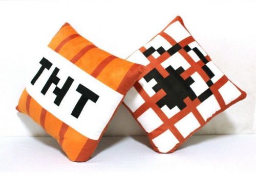40cm Minecraft TNT Plush Pillow Toys Kawaii Minecraft pillow Gift for Kids