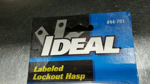 LOT OF 3 - IDEAL INDUSTRIES P.N.# 44-791 RED LABELED LOCKOUT HASP (LOTO &amp; OSHA)