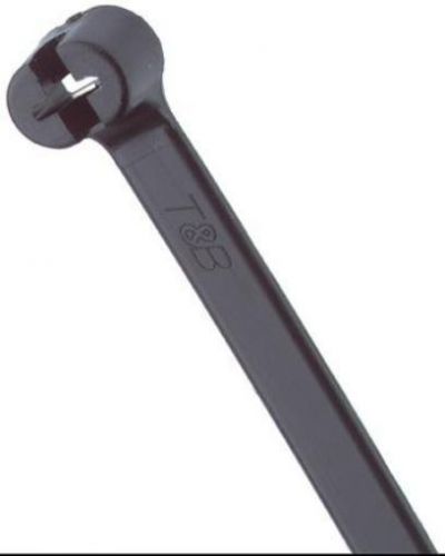 Thomas &amp; Betts TY523MX Cable Tie 18lb 4&#034; Ultraviolet Resistant Black Nylon with