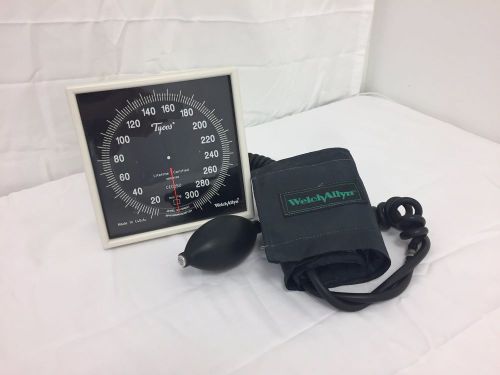 Welch allyn/tycos ce0050 wall mount sphygmomanometer with cuff holder for sale