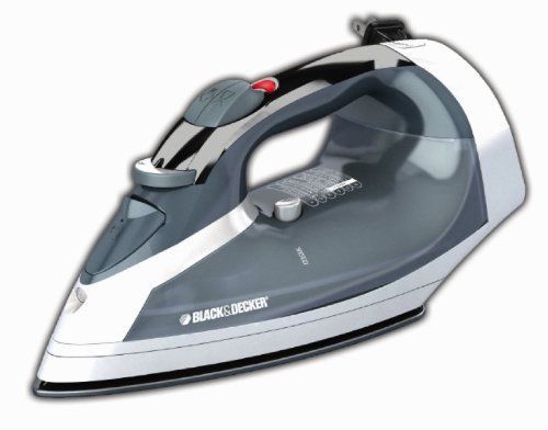 Black &amp; Decker ICR05X Cord-Reel Steam Iron Grey White