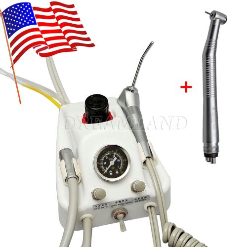 Dental Portable Turbine Unit 4H work w/ Compressor+High speed Handpiece SEASK-US