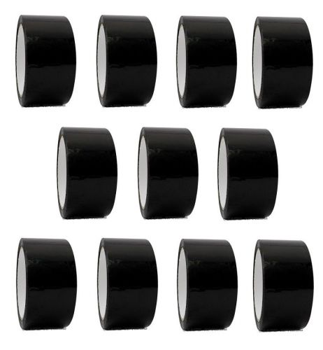 2&#034; x 55 yd Black 10 Rolls Packaging Packing Tape Carton Sealing - Free Shipping