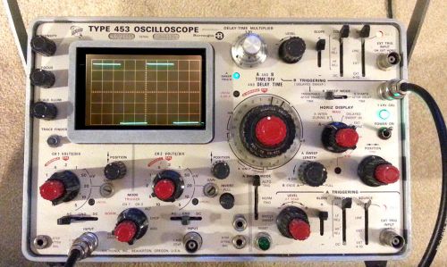 Tektronix burroughs type 453 dual channel oscilloscope w/delay triggering for sale