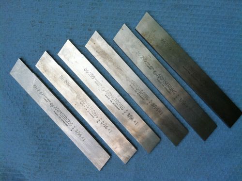 Lot of 6 Armstrong Cut-off Blades 3/16 x 1 High Speed Cobalt