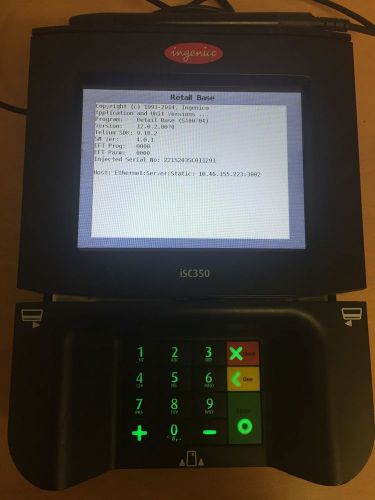 Ingenico isc350 touch screen signature capture credit card device for sale