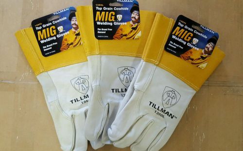 Tillman 1350L welding gloves.  ** 3 Pair **