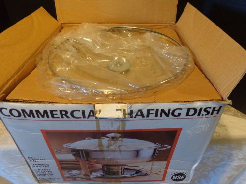 SEVILLE CLASSICS COMMERCIAL CHAFING DISH 4 QUART STAINLESS STEEL NEW IN BOX MINT