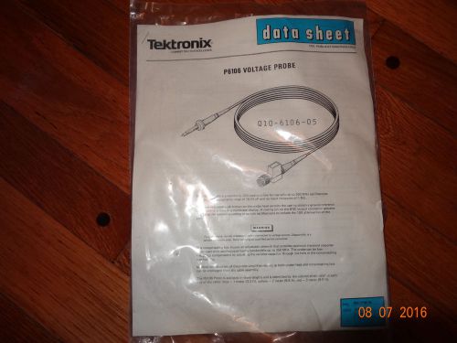 Tektronix P6106 Oscilloscope voltage probe 3meter complete NOS