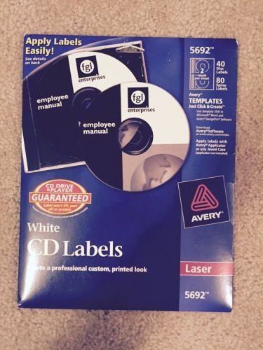 Avery Laser CD Labels Matte White 5692