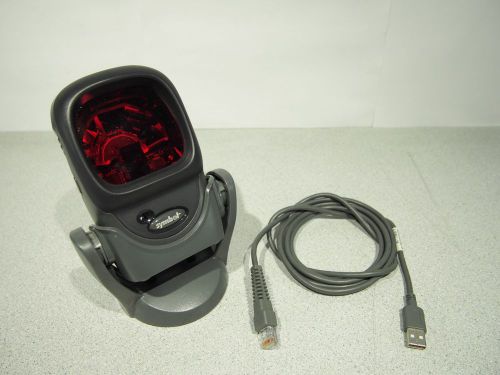 Symbol ls-9208-sr10007nsww barcode scanner with usb cable &amp; cradle for sale