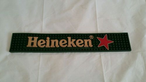 Bar Mat Heineken Beer Rubber Advertising Spill Catcher ManCave