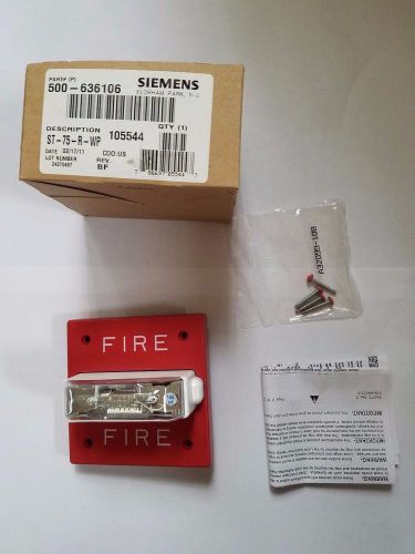 NEW SIEMENS ST-75-R-WP, RED FIRE STROBE 500-636106
