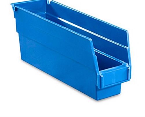 Uline Blue Plastic Bin Shelf 2 3/4&#034;x12&#034;x4&#034;
