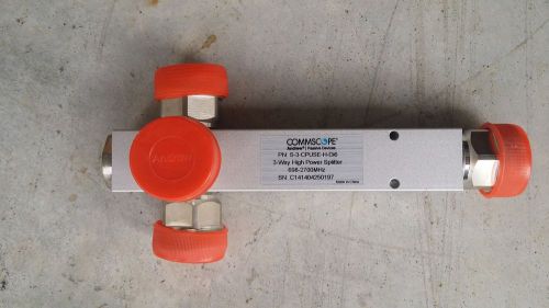 Commscope s-3-cpuse-h-di6 andrew 3-way power splitter 698-2700mhz new for sale