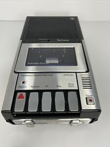 JC Penney AC/DC Portable Cassette Recorder Player 681-6531 Vintage