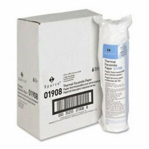 Business Source Facsimile Paper, 1/2&#034; Core, &#034;H&#034; Sensitivity, 6 Rolls (BSN01908)
