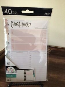 The Happy Planner Gratitude Mini-Sized Paper Filler 40 sheets - New