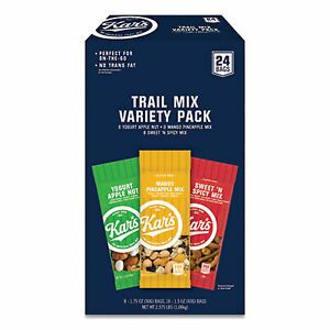 Trail Mix Variety Pack, Assorted Flavors, 24 Packets/Box SN08361 SN08361  - 1