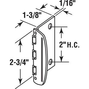 Prime-Line U 9888 Steel Painted White Flip-Action Door Lock 2-3/4 in.